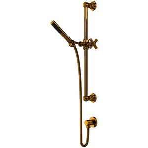 RAKIT8073XMULB Spa Hand Held Shower - Slide Bar Mount Shower Accessory - Unlacquered Brass RAKIT8073XMULB Spa Hand Held Shower - Slide Bar Mount Shower Accessory - Unlacquered Brass