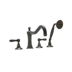 RA1404LMTCB Acqui Deck Mount With Handshower Tub Faucet - Tuscan Brass
