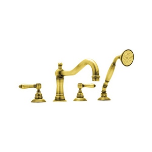 RA1404LMIB Acqui Deck Mount With Handshower Tub Faucet - Italian Brass RA1404LMIB Acqui Deck Mount With Handshower Tub Faucet - Italian Brass