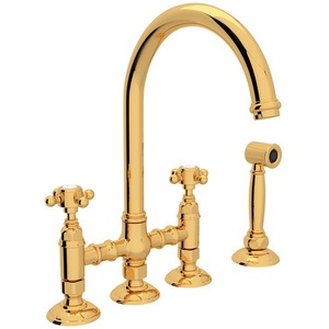 RA1461XMWSIB2 San Julio Two-Handle Kitchen Faucet - Italian Brass RA1461XMWSIB2 San Julio Two-Handle Kitchen Faucet - Italian Brass
