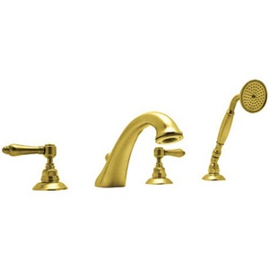 RA1464LMIB Viaggio Deck Mount With Handshower Tub Faucet - Italian Brass RA1464LMIB Viaggio Deck Mount With Handshower Tub Faucet - Italian Brass
