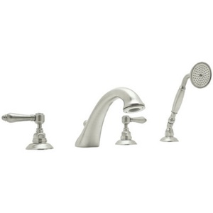 RA1464LMPN Viaggio Deck Mount With Handshower Tub Faucet - Polished Nickel RA1464LMPN Viaggio Deck Mount With Handshower Tub Faucet - Polished Nickel