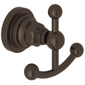 RA1481LITCB San Giovanni Robe Hook Bathroom Accessory - Tuscan Brass