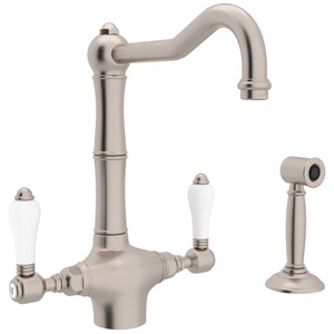 RA1679LPWSSTN2 Acqui Two-Handle Kitchen Faucet - Satin Nickel
