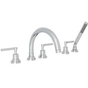 RA2214LMAPC Lombardia Deck Mount With Handshower Tub Faucet - Polished Chrome RA2214LMAPC Lombardia Deck Mount With Handshower Tub Faucet - Polished Chrome