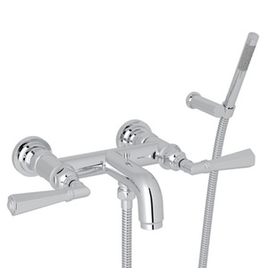 RA2302LMAPC San Giovanni Wall Mount Whirlpool Faucet Tub Faucet - Polished Chrome