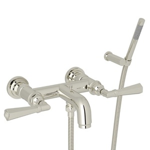 RA2302LMPN San Giovanni Wall Mount Whirlpool Faucet Tub Faucet - Polished Nickel