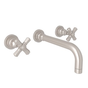 RA2307XMSTNTO2/RA5039X San Giovanni Wall Mount Bathroom Faucet Bathroom Faucet - Satin Nickel