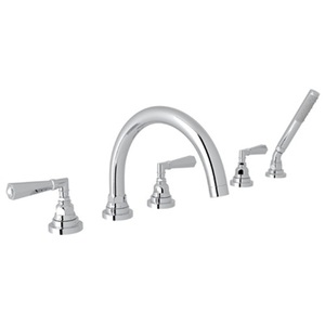 RA2314LMAPC San Giovanni Deck Mount With Handshower Tub Faucet - Polished Chrome