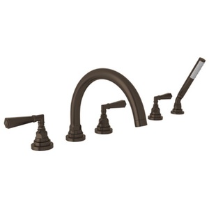 RA2314LMTCB San Giovanni Deck Mount With Handshower Tub Faucet - Tuscan Brass