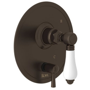 RA2410NLPTCB Italian Bath Non-Thermostatic Valve Trim Trim Kit - Tuscan Brass