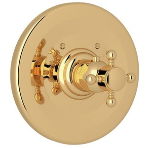 RA4914XMULB Viaggio Thermostatic Valve Trim Trim Kit - Unlacquered Brass RA4914XMULB Viaggio Thermostatic Valve Trim Trim Kit - Unlacquered Brass