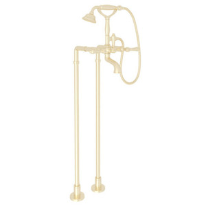 RAKIT1401NLMSUB Country Freestanding Tub Faucet - Satin Unlacquered Brass RAKIT1401NLMSUB Country Freestanding Tub Faucet - Satin Unlacquered Brass