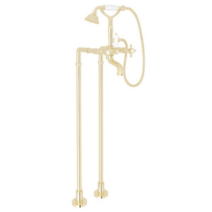 RAKIT1401NXMULB Country Freestanding Tub Faucet - Unlacquered Brass RAKIT1401NXMULB Country Freestanding Tub Faucet - Unlacquered Brass