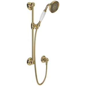 R1300EULB Spa Hand Held Shower - Slide Bar Mount Shower Accessory - Unlacquered Brass R1300EULB Spa Hand Held Shower - Slide Bar Mount Shower Accessory - Unlacquered Brass