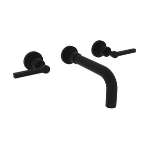 RA2207LMMBTO2/RA5039X Lombardia Wall Mount Bathroom Faucet Bathroom Faucet - Matte Black