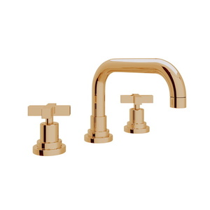 RA2218XMULB2 Lombardia 8'' Widespread Bathroom Faucet - Unlacquered Brass RA2218XMULB2 Lombardia 8'' Widespread Bathroom Faucet - Unlacquered Brass