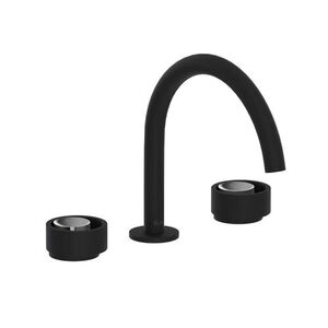REC08D3IWMBC Eclissi 8'' Widespread Bathroom Faucet - Matte Black / Polished Chrome REC08D3IWMBC Eclissi 8'' Widespread Bathroom Faucet - Matte Black / Polished Chrome