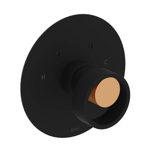 REC13W1IWMBG Eclissi Thermostatic Valve Trim Trim Kit - Matte Black / Satin Gold