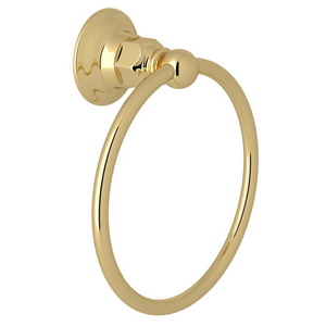 RROT4ULB Acqui Towel Ring Bathroom Accessory - Unlacquered Brass