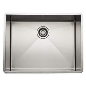 RRSS2418SB Forze Stainless Steel Single Bowl Kitchen Sink - Brushed Stainless