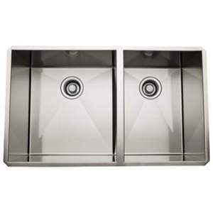 RRSS3118SB Forze Stainless Steel Double Bowl Kitchen Sink - Brushed Stainless