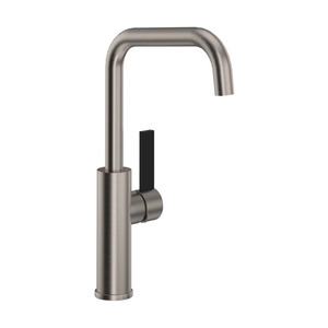 RTR61D1LBSTN Tuario Single-Hole Bar Faucet - Satin Nickel / Matte Black