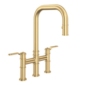 RU4551HTSEG2 Armstrong Pull-Out Spray Kitchen Faucet - Satin English Gold RU4551HTSEG2 Armstrong Pull-Out Spray Kitchen Faucet - Satin English Gold