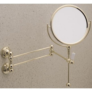 RU6918STN Edwardian Magnifying Mirror Bathroom Accessory - Satin Nickel