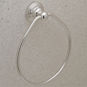 RU6935PN Edwardian Towel Ring Bathroom Accessory - Polished Nickel