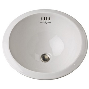 RU2515WH Italian Bath Undermount Style Bathroom Sink - White