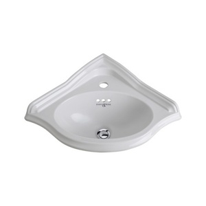 RU2925WH Georgian Era Wall Hung Bathroom Sink - White