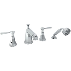 RU3152LSAPC Deco Deck Mount With Handshower Tub Faucet - Polished Chrome