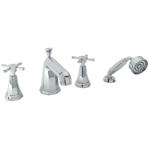 RU3153XAPC Deco Deck Mount With Handshower Tub Faucet - Polished Chrome