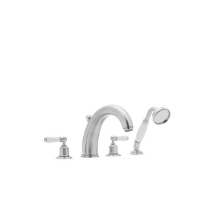 RU3248LAPC Edwardian Deck Mount With Handshower Tub Faucet - Polished Chrome RU3248LAPC Edwardian Deck Mount With Handshower Tub Faucet - Polished Chrome