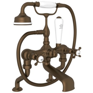 RU3501X1EB Edwardian Deck Mount With Handshower Tub Faucet - English Bronze RU3501X1EB Edwardian Deck Mount With Handshower Tub Faucet - English Bronze