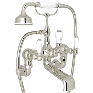 RU3510L1PN Edwardian Wall Mount Whirlpool Faucet Tub Faucet - Polished Nickel