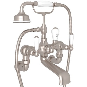 RU3510L1STN Edwardian Wall Mount Whirlpool Faucet Tub Faucet - Satin Nickel RU3510L1STN Edwardian Wall Mount Whirlpool Faucet Tub Faucet - Satin Nickel