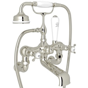 RU3511X1PN Edwardian Wall Mount Whirlpool Faucet Tub Faucet - Polished Nickel RU3511X1PN Edwardian Wall Mount Whirlpool Faucet Tub Faucet - Polished Nickel