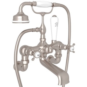 RU3511X1STN Edwardian Wall Mount Whirlpool Faucet Tub Faucet - Satin Nickel RU3511X1STN Edwardian Wall Mount Whirlpool Faucet Tub Faucet - Satin Nickel