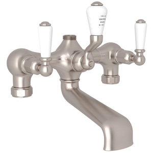 RU3530LSTN Edwardian Deck Mount Tub Faucet - Satin Nickel