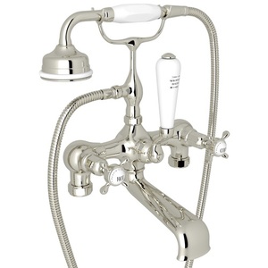 RU3541XPN Edwardian Wall Mount Whirlpool Faucet Tub Faucet - Polished Nickel RU3541XPN Edwardian Wall Mount Whirlpool Faucet Tub Faucet - Polished Nickel