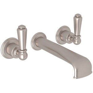 RU3580LSTNTO/RU3230R Edwardian Wall Mount Whirlpool Faucet Tub Faucet - Satin Nickel RU3580LSTNTO/RU3230R Edwardian Wall Mount Whirlpool Faucet Tub Faucet - Satin Nickel