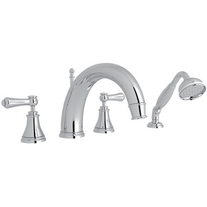 RU3648LSPAPC Georgian Era Deck Mount With Handshower Tub Faucet - Polished Chrome