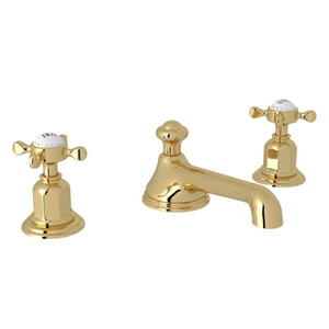 RU3706XULB2 Edwardian 8'' Widespread Bathroom Faucet - Unlacquered Brass