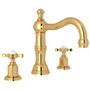 RU3721XEG2 Edwardian 8'' Widespread Bathroom Faucet - English Gold RU3721XEG2 Edwardian 8'' Widespread Bathroom Faucet - English Gold