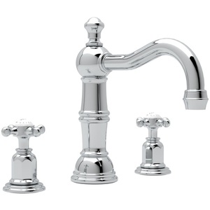 RU3721XAPC2 Edwardian 8'' Widespread Bathroom Faucet - Polished Chrome