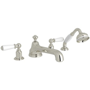 RU3737LPN Edwardian Deck Mount With Handshower Tub Faucet - Polished Nickel RU3737LPN Edwardian Deck Mount With Handshower Tub Faucet - Polished Nickel