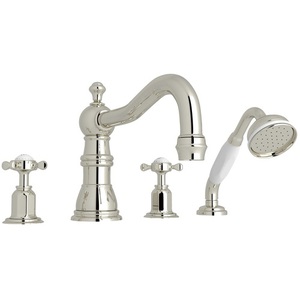 RU3746XPN Edwardian Deck Mount With Handshower Tub Faucet - Polished Nickel RU3746XPN Edwardian Deck Mount With Handshower Tub Faucet - Polished Nickel