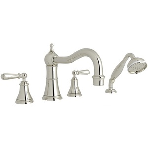 RU3747LSPN Georgian Era Deck Mount With Handshower Tub Faucet - Polished Nickel RU3747LSPN Georgian Era Deck Mount With Handshower Tub Faucet - Polished Nickel